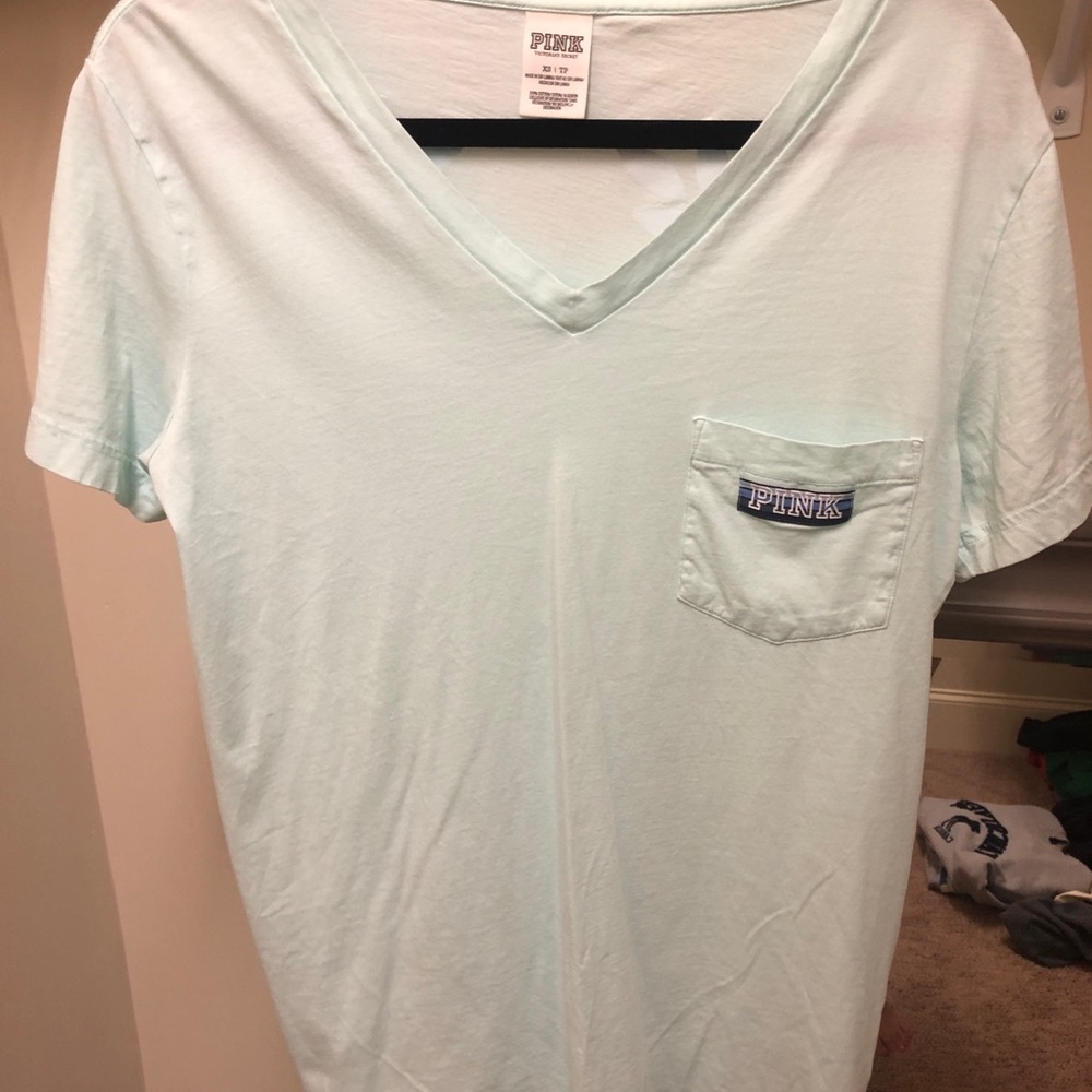 PINK teal pocket tshirt!